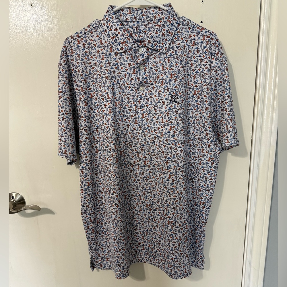 Rhoback Short-Sleeve Polo “The Space City” Print